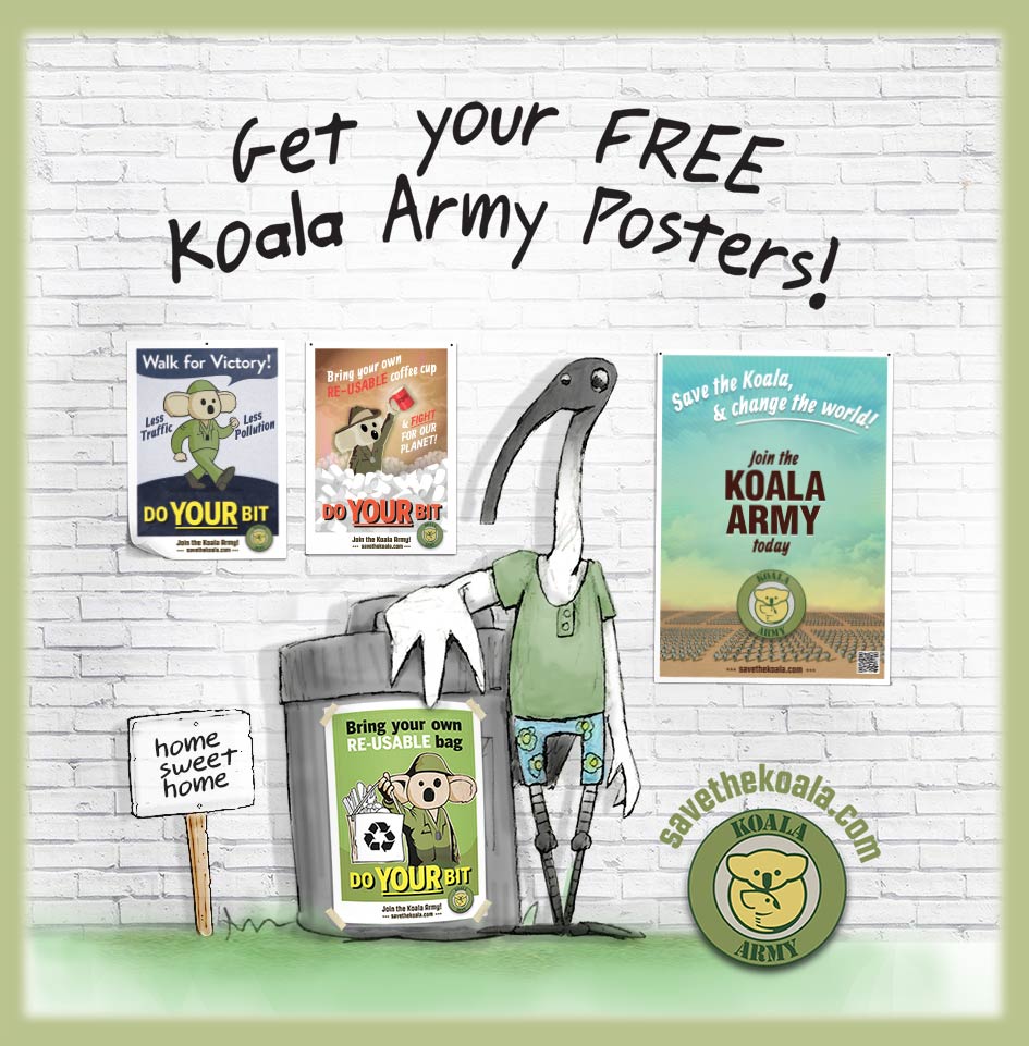 Free Koala Army Posters